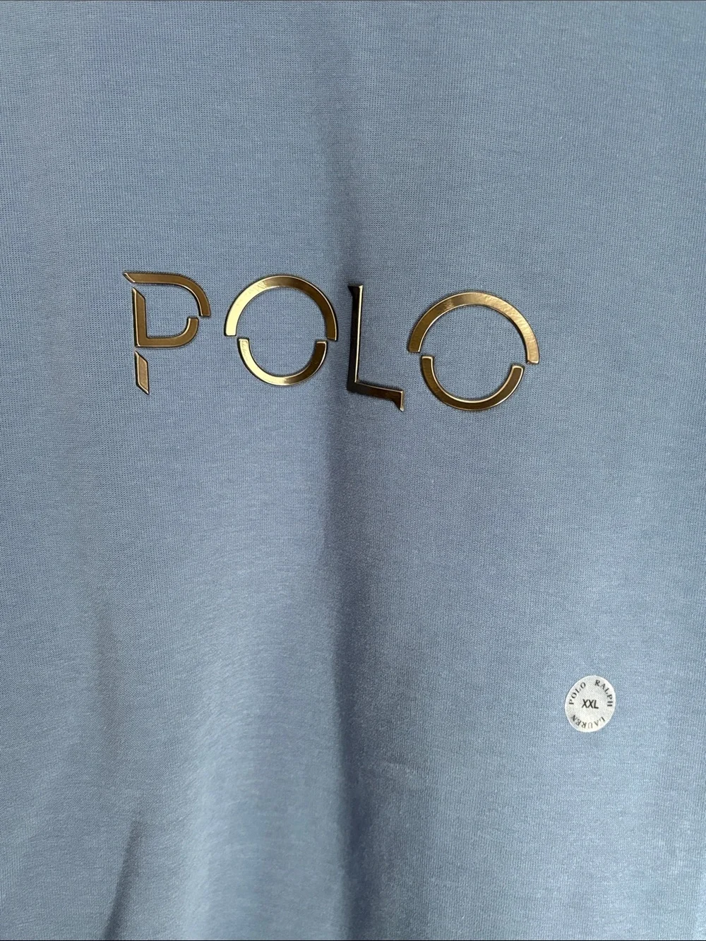 Polo by Ralph Lauren Dusty Blue Crewneck Sweatshirt with Embroidered Logo